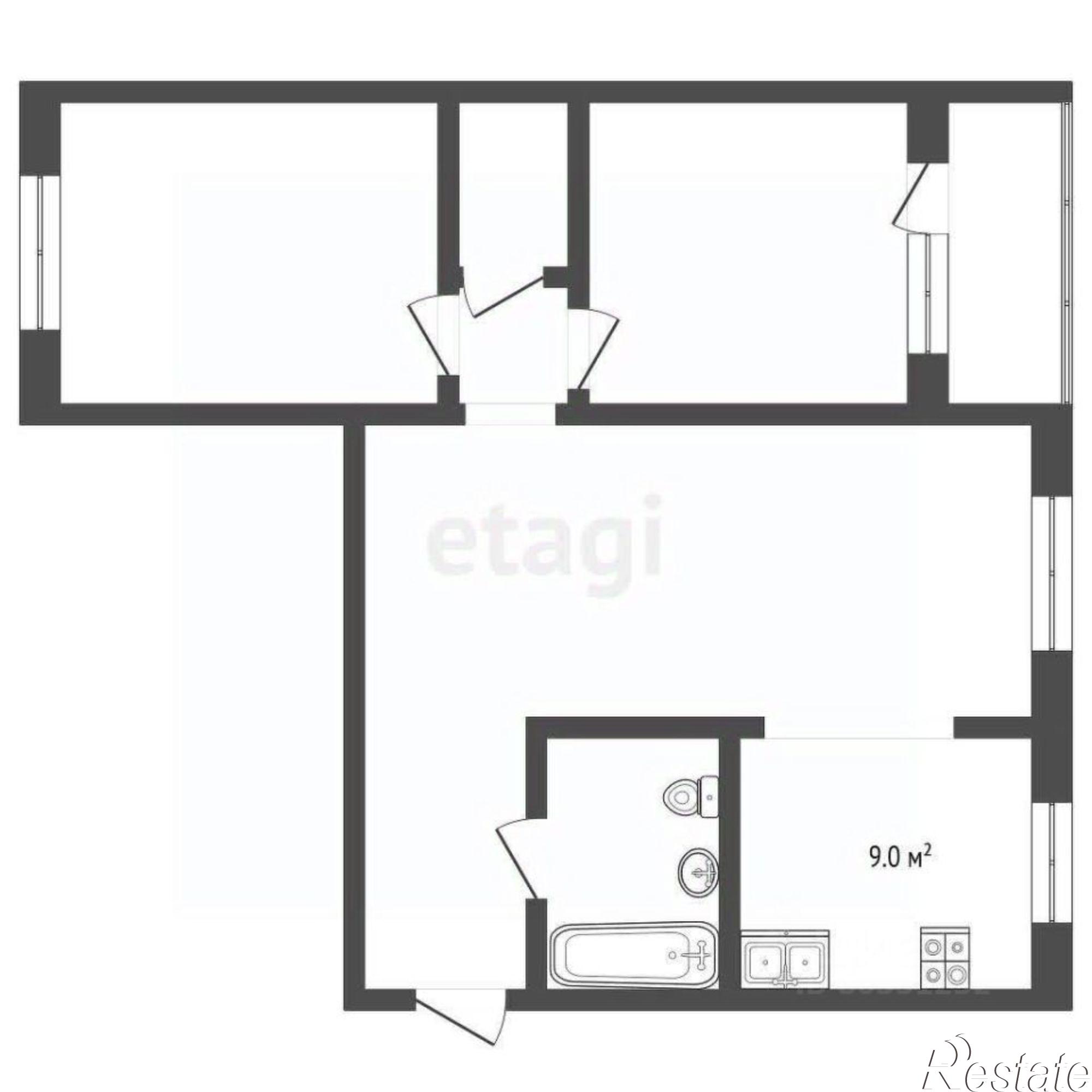 Купить квартиру за 7 200 000 рублей на переулок Менделеева, 7