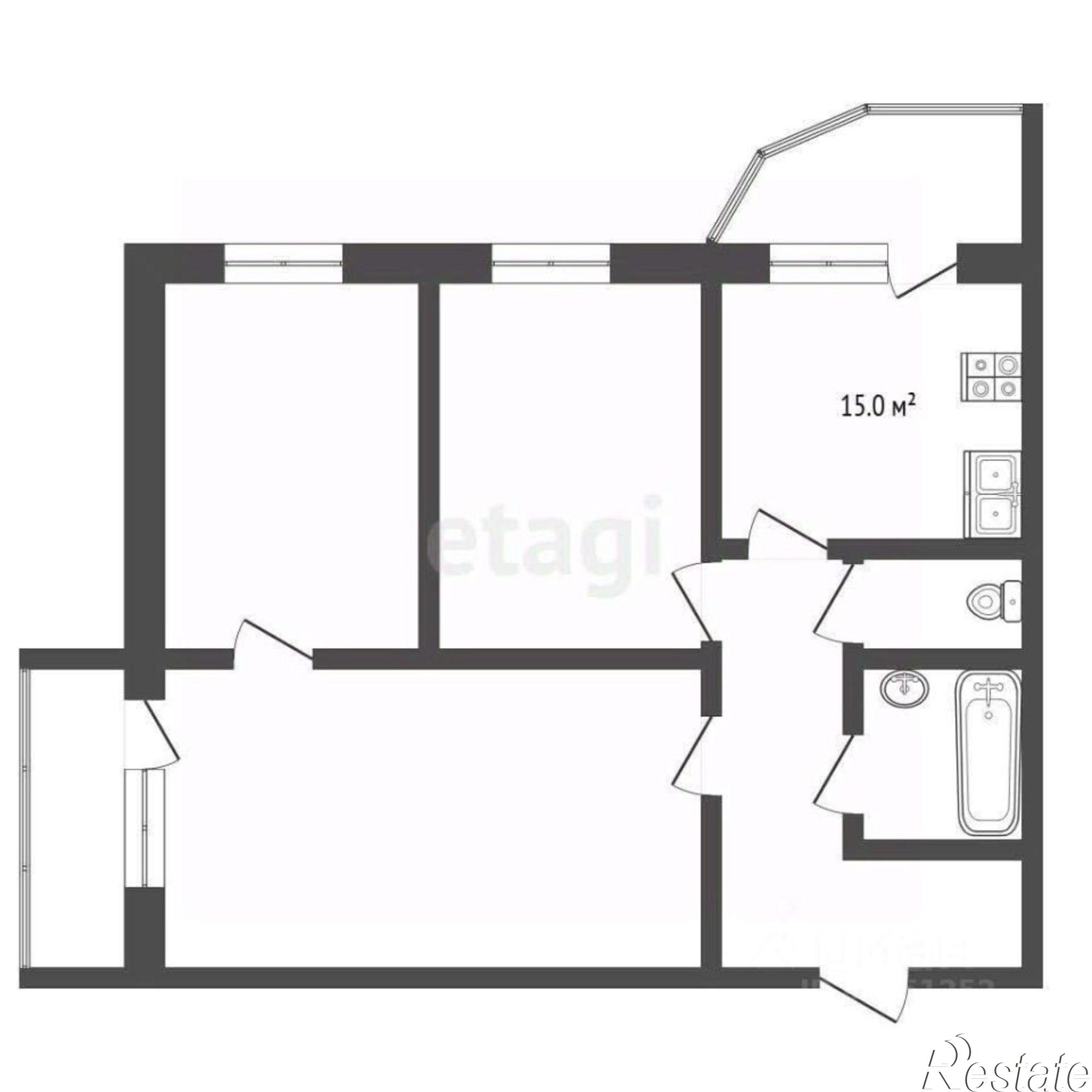 Купить квартиру за 8 200 000 рублей на Новопятигорская улица, 12