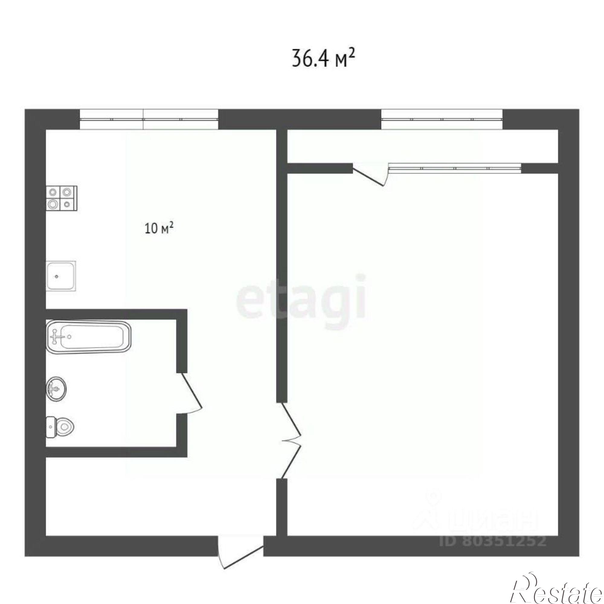 Купить квартиру за 4 500 000 рублей на Вокзальная улица, 43