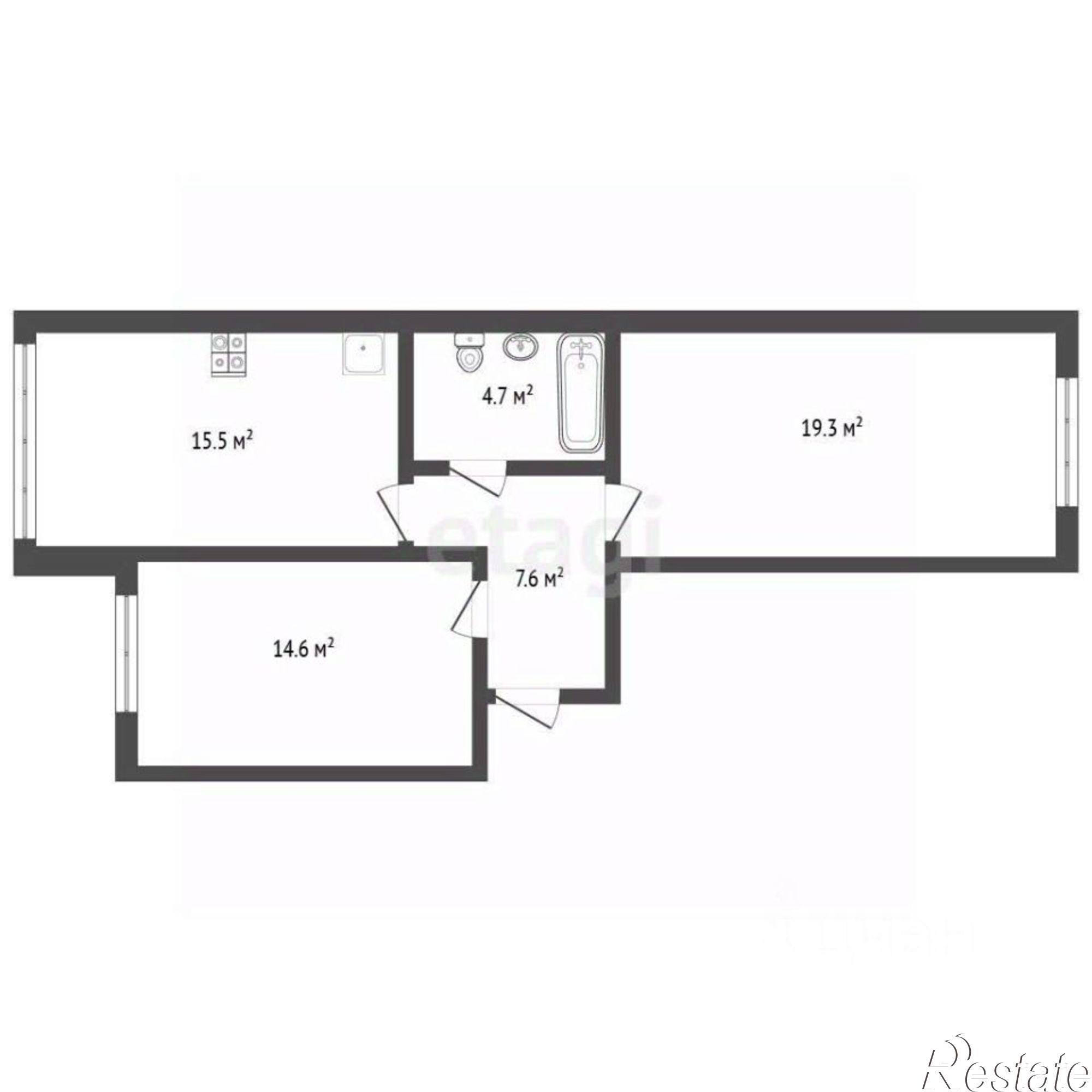 Купить квартиру за 9 900 000 рублей на Просторная улица, 28