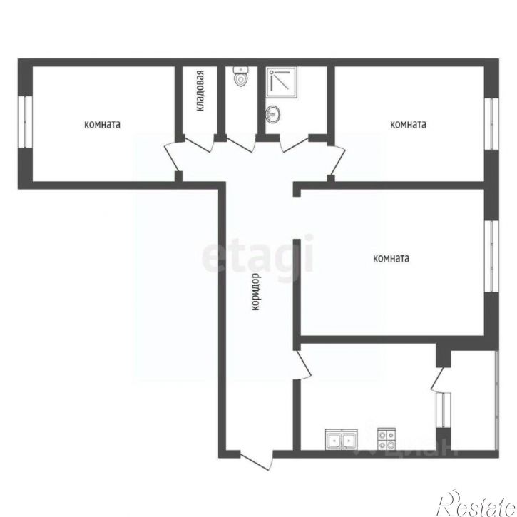 3-комн квартира улица Ермолова, 78,  д. 78