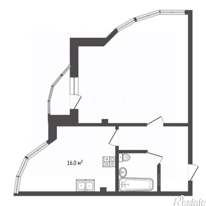 1-комн квартира Пятигорская улица, 164А/1,  д. 164А/1