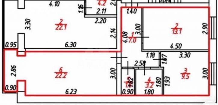 2-комн квартира Крутой пер.