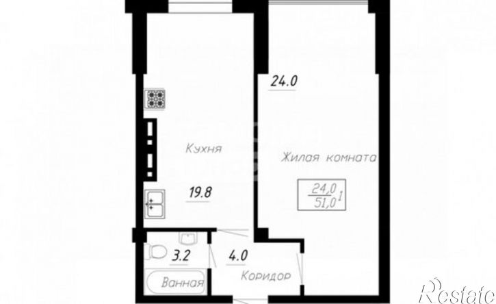 1-комн квартира в новом доме городской округ Ессентуки