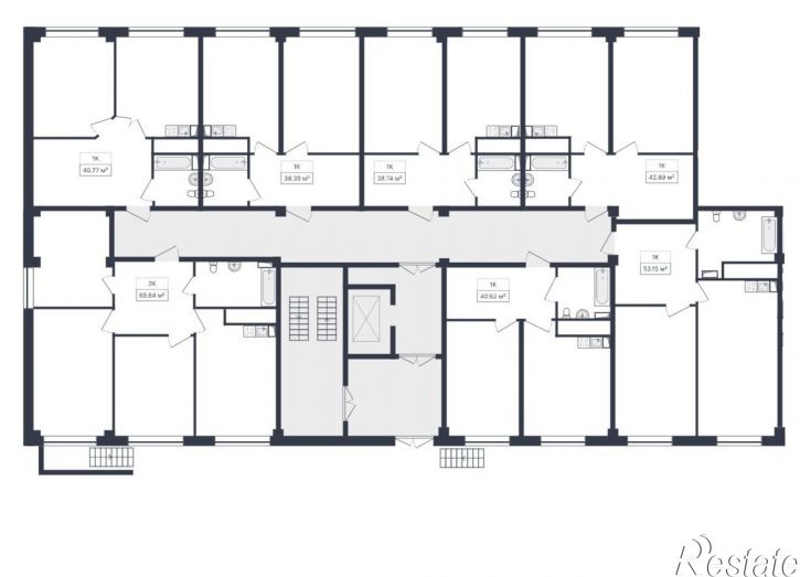 3-комн квартира в новом доме Благодатная улица, 28