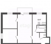 3-комн, 60кв м, этаж 2/5 Октябрьская улица, 279Б