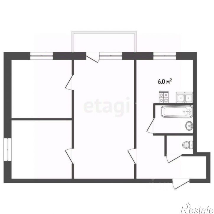3-комн квартира Октябрьская улица, 279Б,  д. 279Б