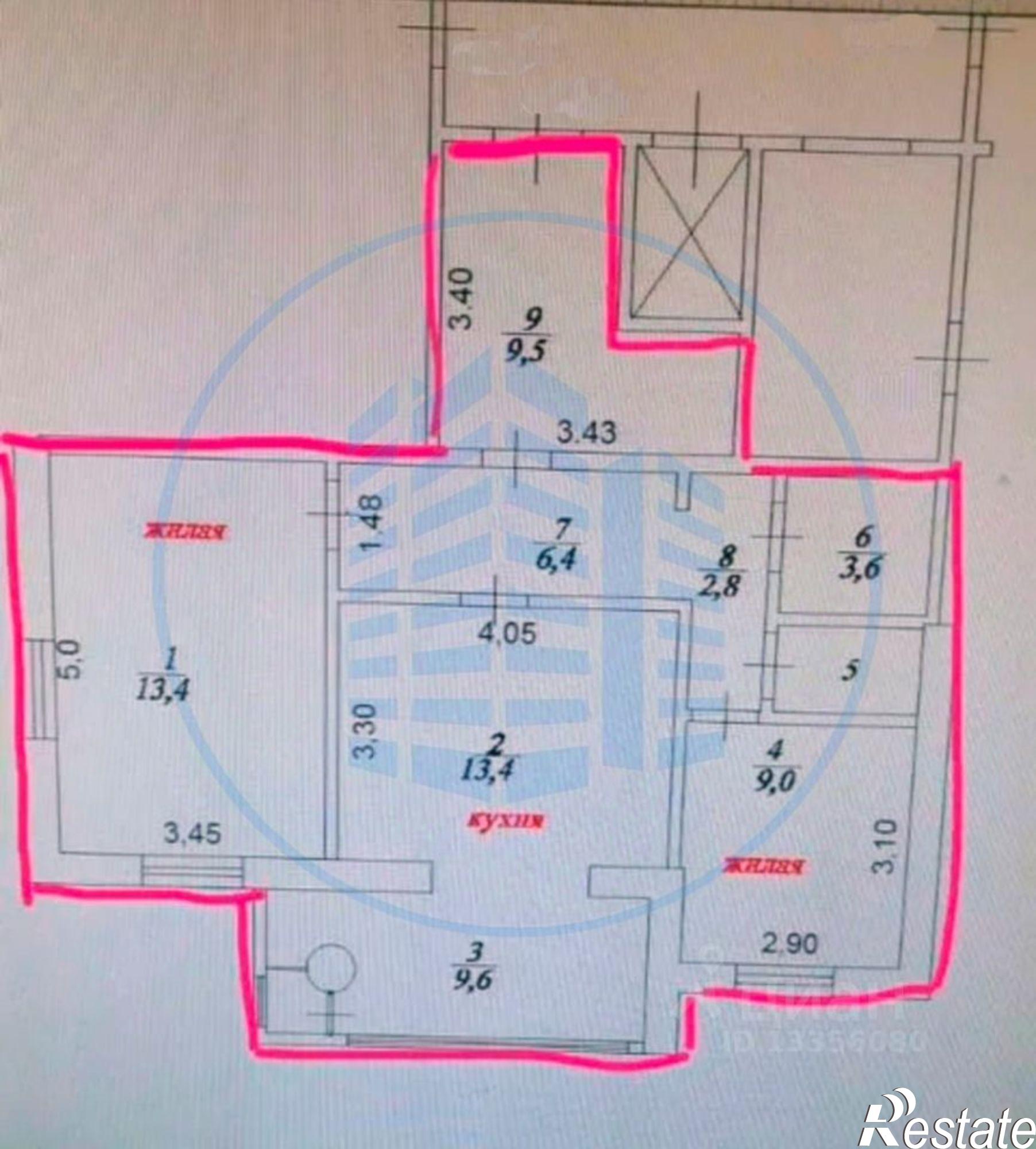 Купить квартиру за 6 650 000 рублей на Новопятигорская улица, 4А