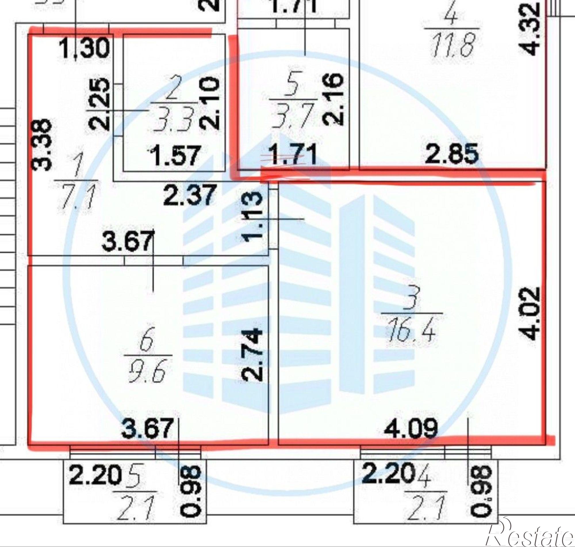 Купить квартиру за 6 700 000 рублей на улица Пушкина, 10А