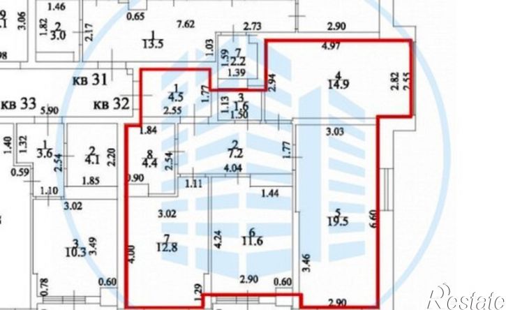 3-комн квартира ул Октябрьская, 8,  д. 8