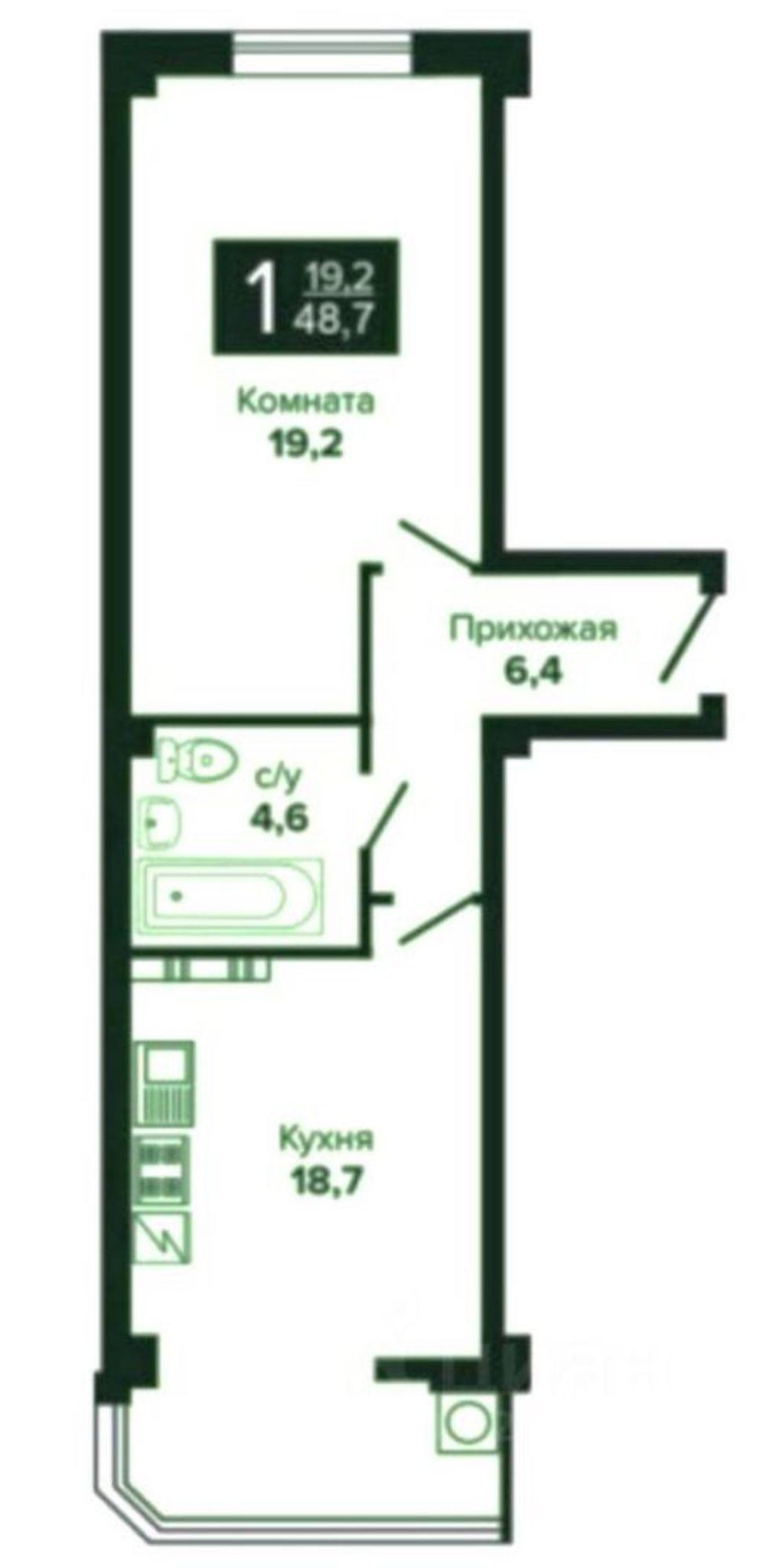 Купить квартиру за 4 700 000 рублей на Шмидта ул, 86