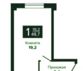2-комн, 48кв м, этаж 6/9 Шмидта ул, 86