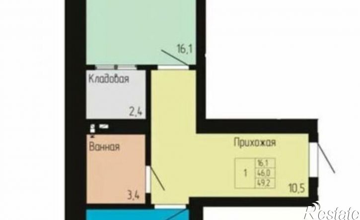 1-комн квартира Никольская улица, 27/7А