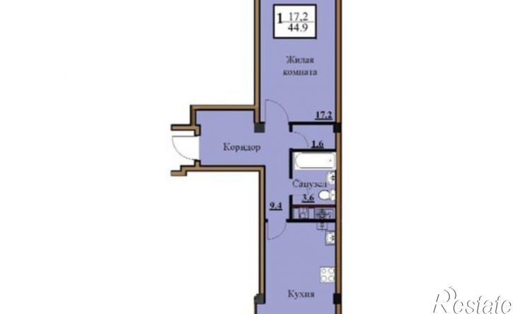 1-комн квартира Просторная улица, 36к5