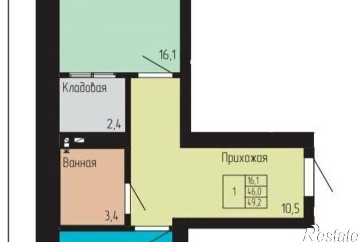 1-комн квартира Никольская улица, 27/7Б