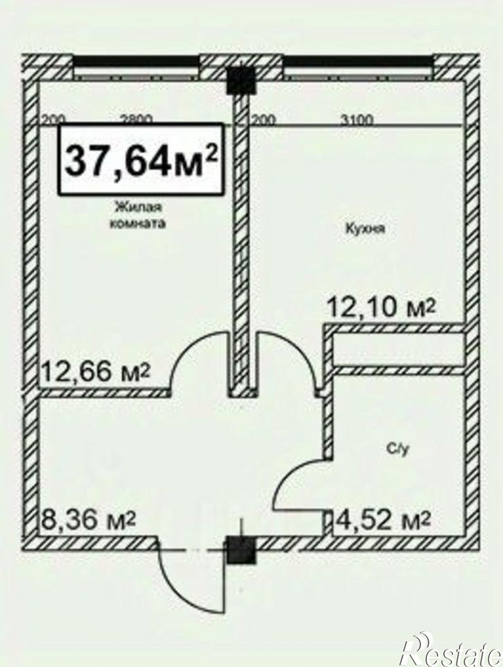 1-комн квартира в новом доме ул Благодатная, 22 2,  д. 22 2,  к. 2