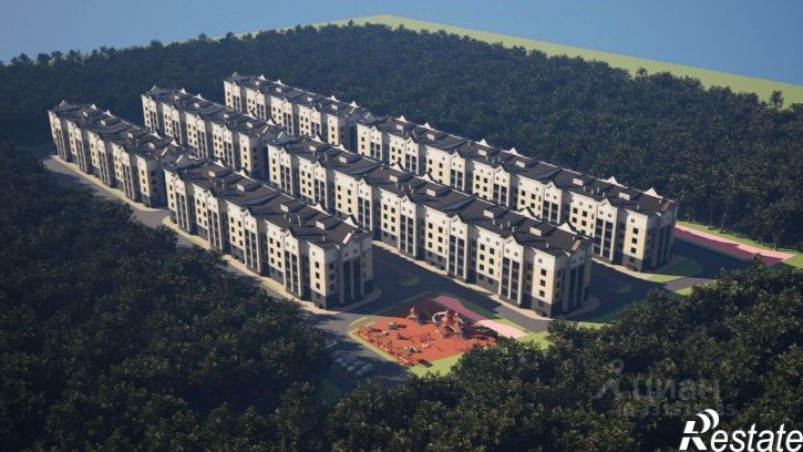 1-комн квартира в новом доме улица имени Рыбникова, 34,  д. 34