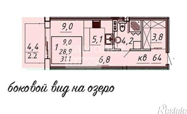 1-комн квартира ул Октябрьская, 8/3,  д. 8/3