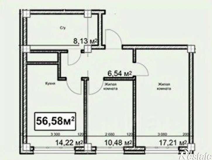 2-комн квартира в новом доме ул Благодатная, 22 1,  д. 22 1,  к. 1