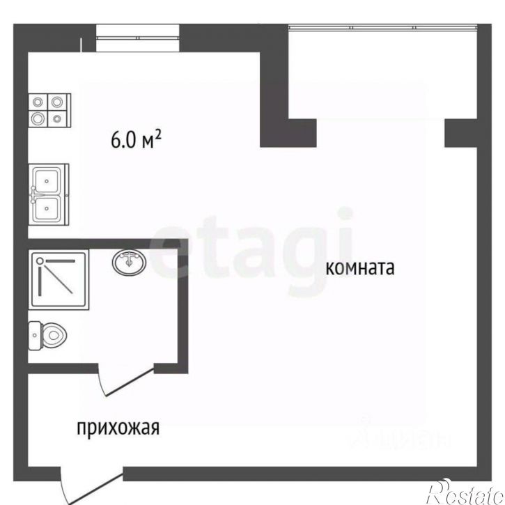 1-комн квартира Пятигорская улица, 164А/1,  д. 164А/1