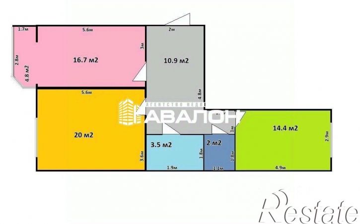 2-комн квартира ул Галерейная, 21б,  д. 21б