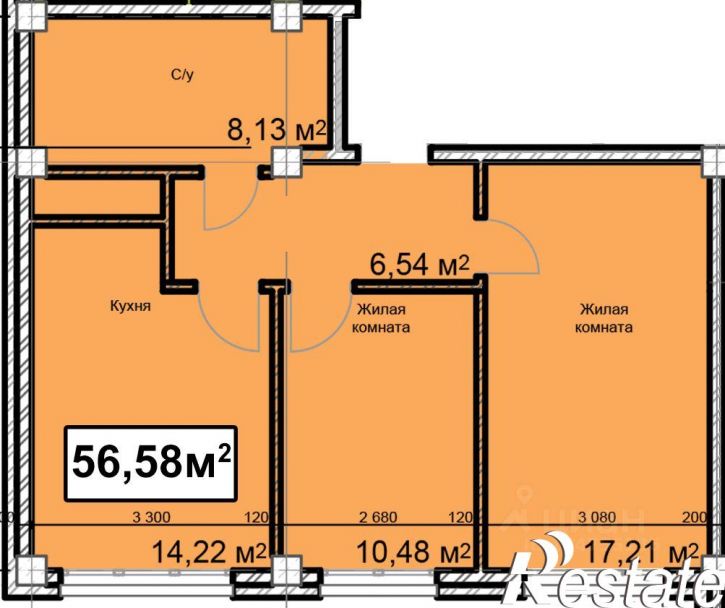 2-комн квартира в новом доме улица Гаевского, 149,  д. 149