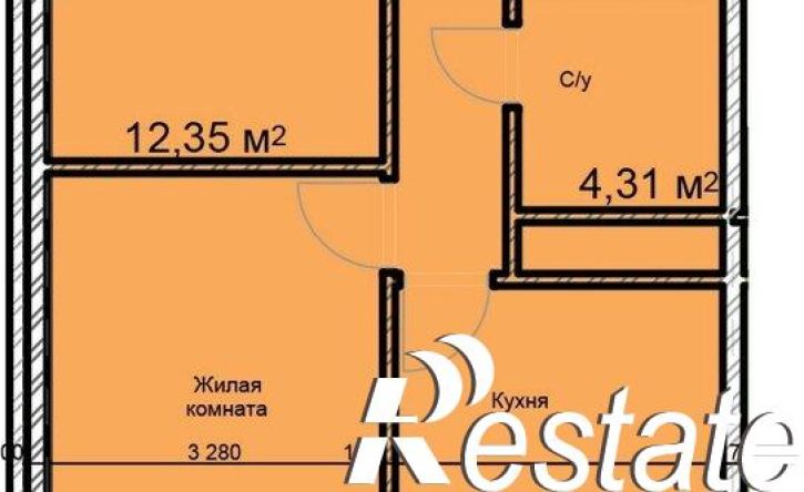 2-комн квартира в новом доме ул Благодатная, 28,  д. 28