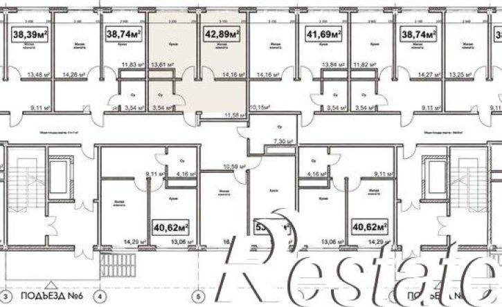 1-комн квартира в новом доме Октябрьская улица, 190Б,  д. 190Б