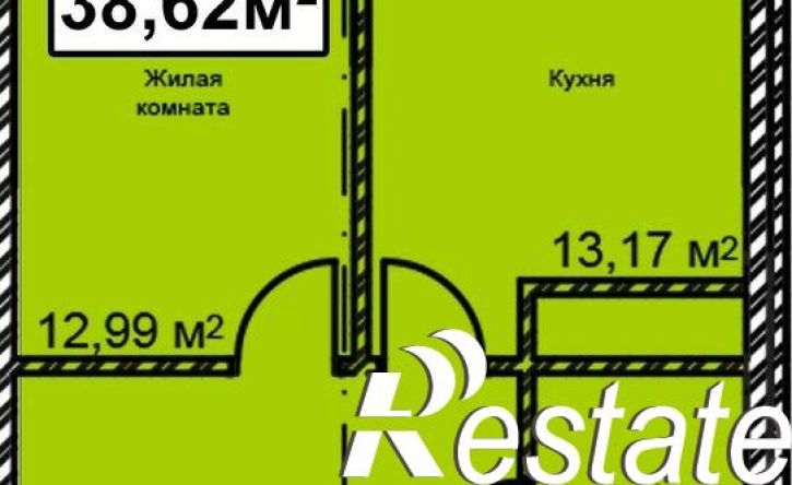 1-комн квартира в новом доме улица Гаевского, 149,  д. 149